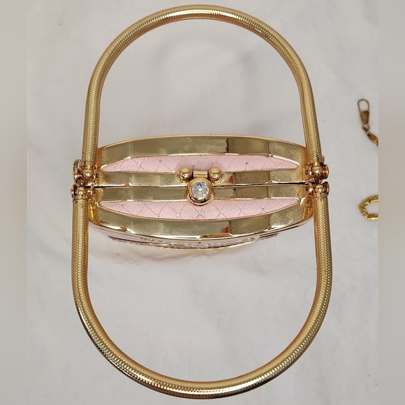 Pink & Gold Cocktail Purse - Picture 9 of 12